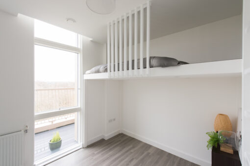 Contemporary-wall-to-wall-bespoke-mezzanine-loft-with-ladder