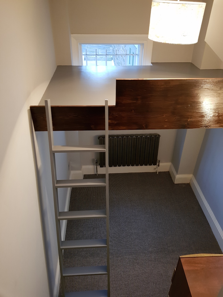 small double loft bed